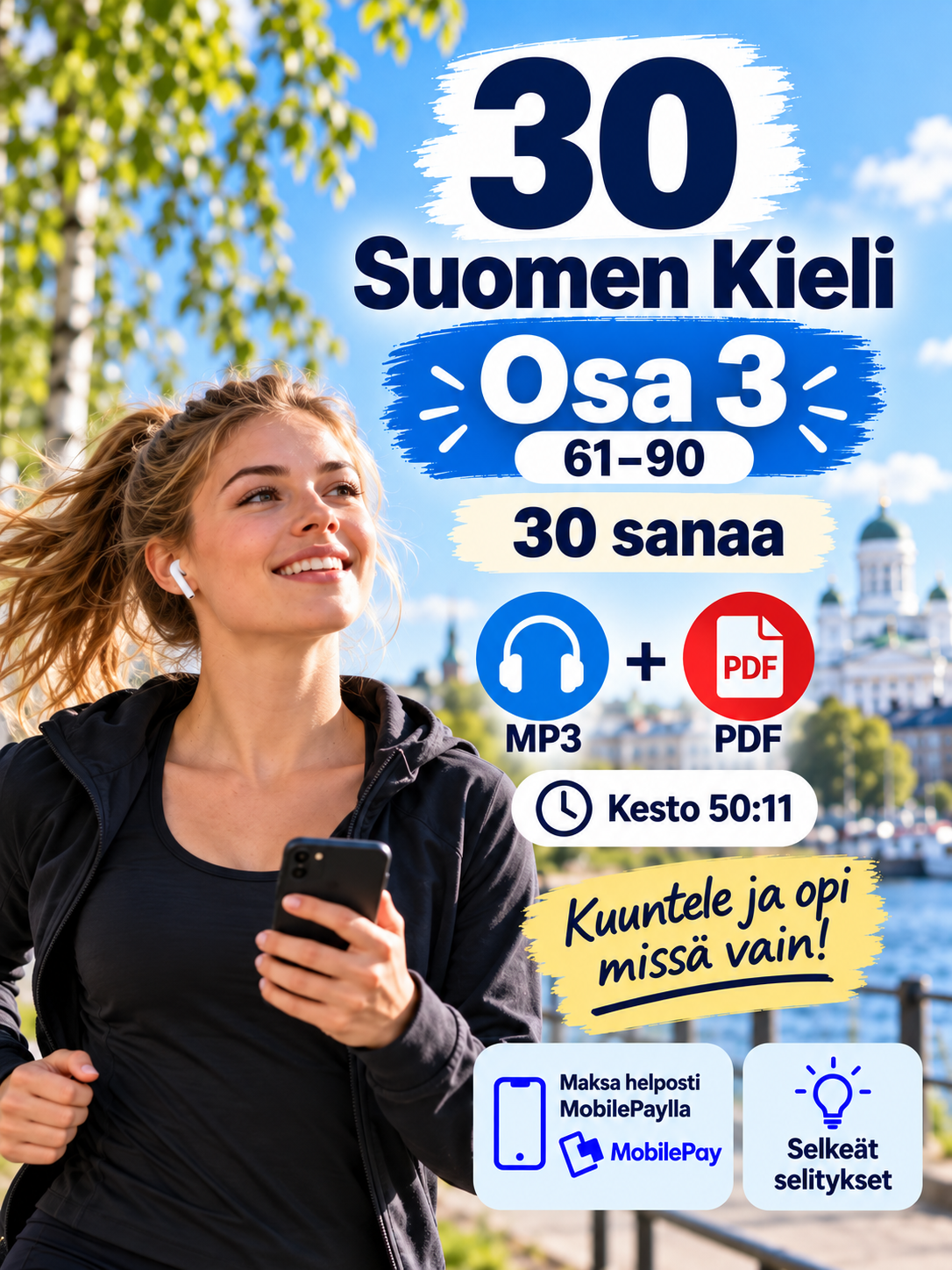 30 Suomen Kieli – Osa 3 – MP3 + PDF